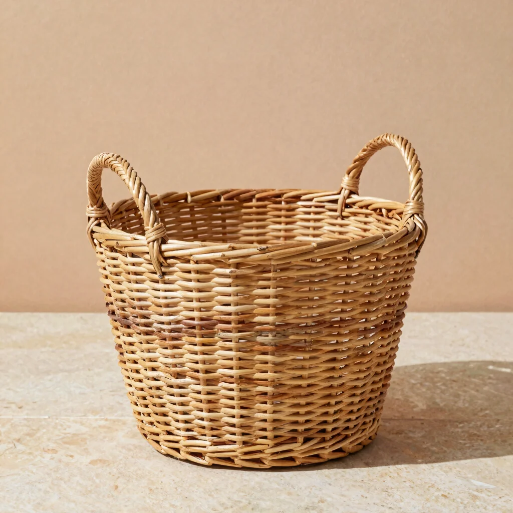 Panier Roseau Tressé